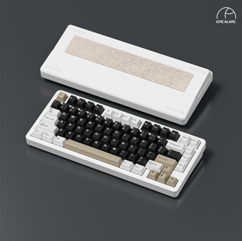 FURYCUBE F75 Pro Wireless 3 Mode Mechanical Gaming Keyboard Hot Swappable  – 【Panda】- Only at EpicalArc - Image 5