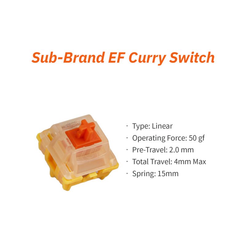 Gateron Ever Free Curry Switch 110 switches - Image 6