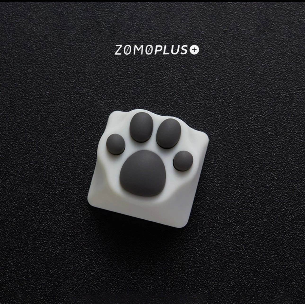 ZOMOPLUS Catty – White & Grey Cat’s Paw DIY Customized Key Cap