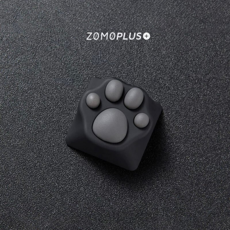 ZOMOPLUS Catty – Black & Grey Cat’s Paw DIY Customized Key Cap