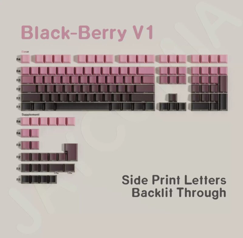 Customized DIY Gradient Side Print PBT Key Caps for Mechanical Keyboards - Image 2