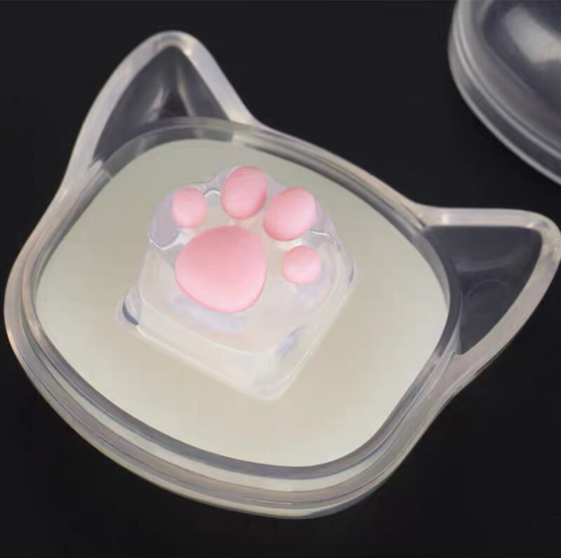 ZOMOPLUS Catty – Transparent White Cat’s Paw DIY Customized 3D Printed Key Cap - Image 7