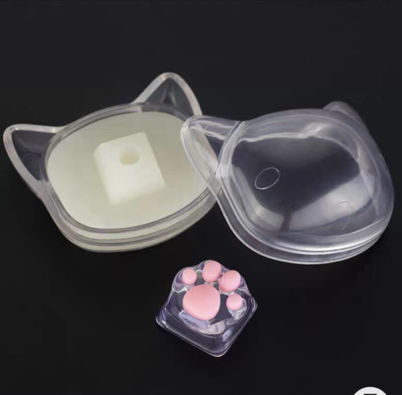 ZOMOPLUS Catty – Transparent White Cat’s Paw DIY Customized 3D Printed Key Cap - Image 2