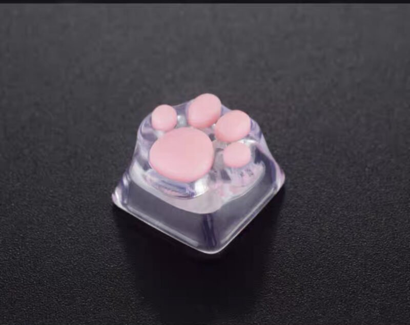 ZOMOPLUS Catty – Transparent White Cat’s Paw DIY Customized 3D Printed Key Cap