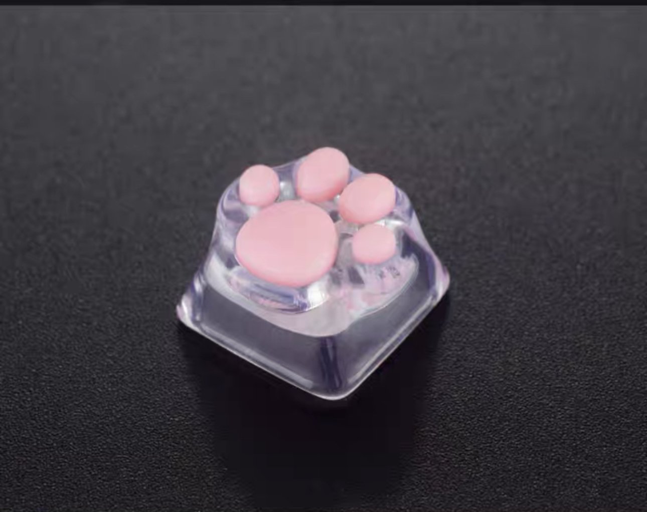 ZOMOPLUS Catty – Transparent White Cat’s Paw DIY Customized 3D Printed Key Cap