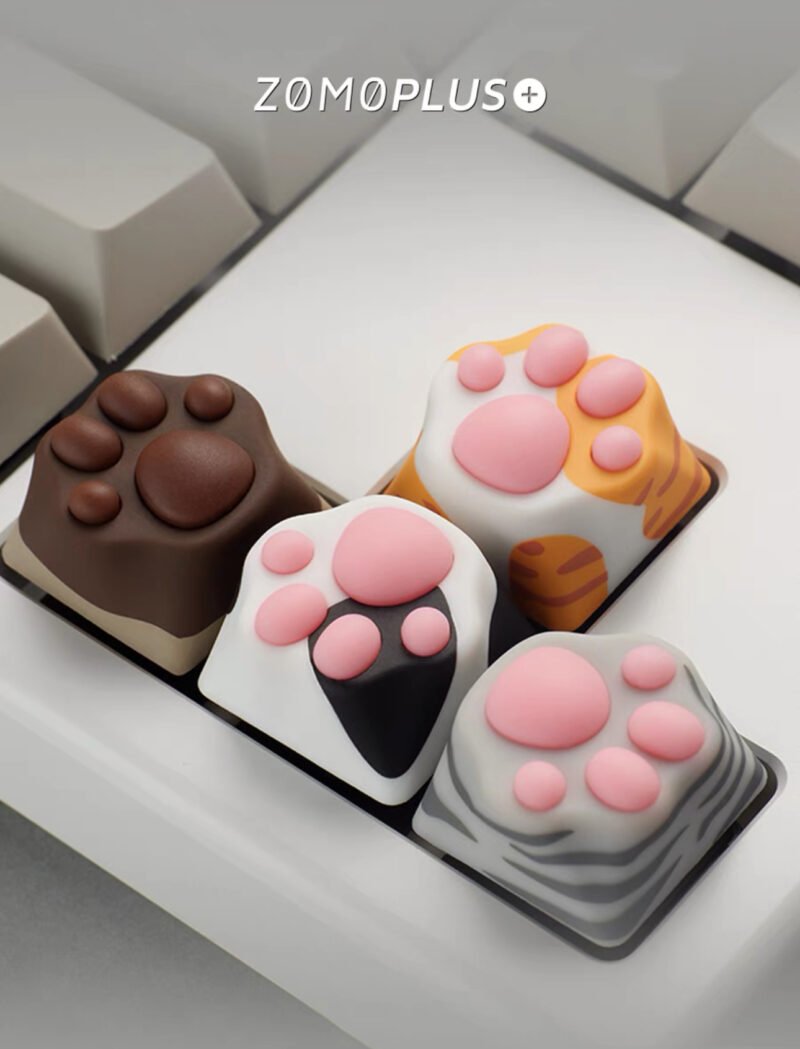 ZOMOPLUS Catty – Cow Cat’s Paw DIY Customized Key Cap - Image 4