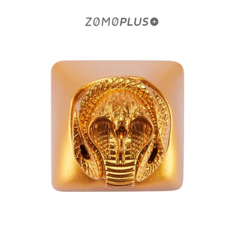 ZOMOPLUS Fantastic Beasts Series  – Golden Cobra Customized Aluminum Key Cap - Image 2