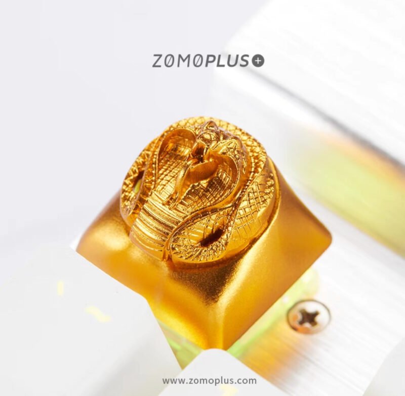 ZOMOPLUS Fantastic Beasts Series  – Golden Cobra Customized Aluminum Key Cap - Image 5