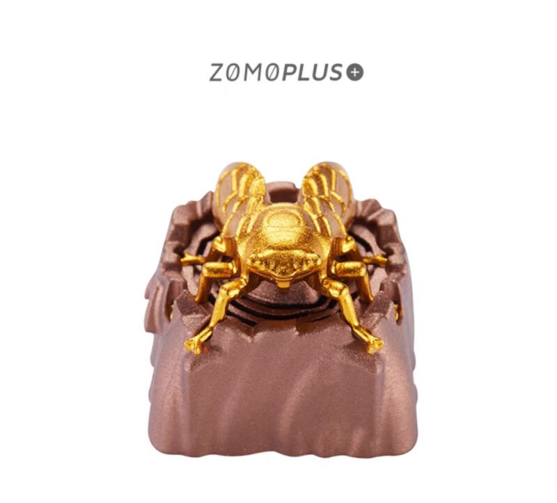 ZOMOPLUS Fantastic Beasts Series  – Golden Cicada Customized Aluminum Key Cap - Image 2