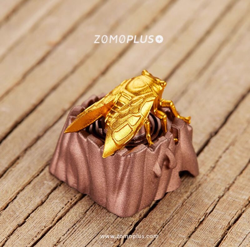 ZOMOPLUS Fantastic Beasts Series  – Golden Cicada Customized Aluminum Key Cap - Image 5