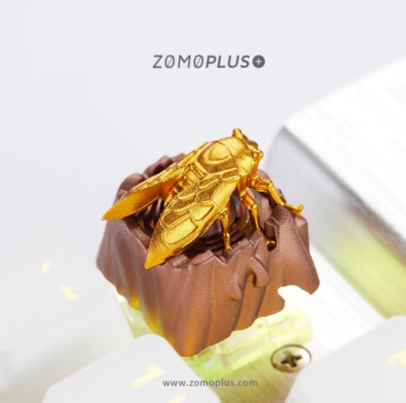 ZOMOPLUS Fantastic Beasts Series  – Golden Cicada Customized Aluminum Key Cap - Image 6