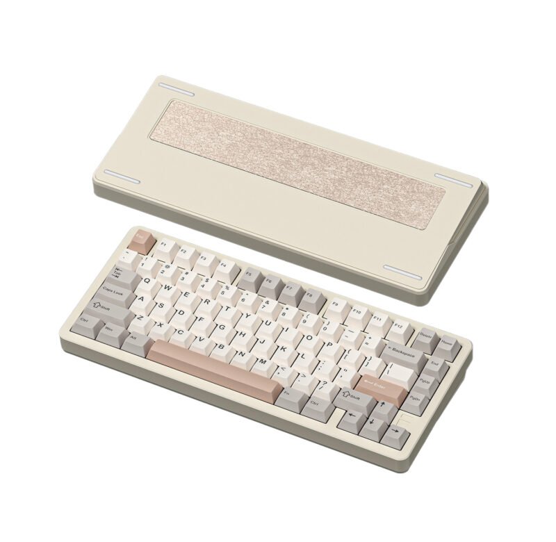 FURYCUBE F75 Pro Wireless 3 Mode Mechanical Gaming Keyboard Hot Swappable  – 【Creamy Beige】- Only at EpicalArc