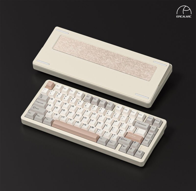 FURYCUBE F75 Pro Wireless 3 Mode Mechanical Gaming Keyboard Hot Swappable  – 【Creamy Beige】- Only at EpicalArc - Image 3