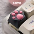 ZOMOPLUS Catty – Black & Pink Cat’s Paw DIY Customized Key Cap - Image 2