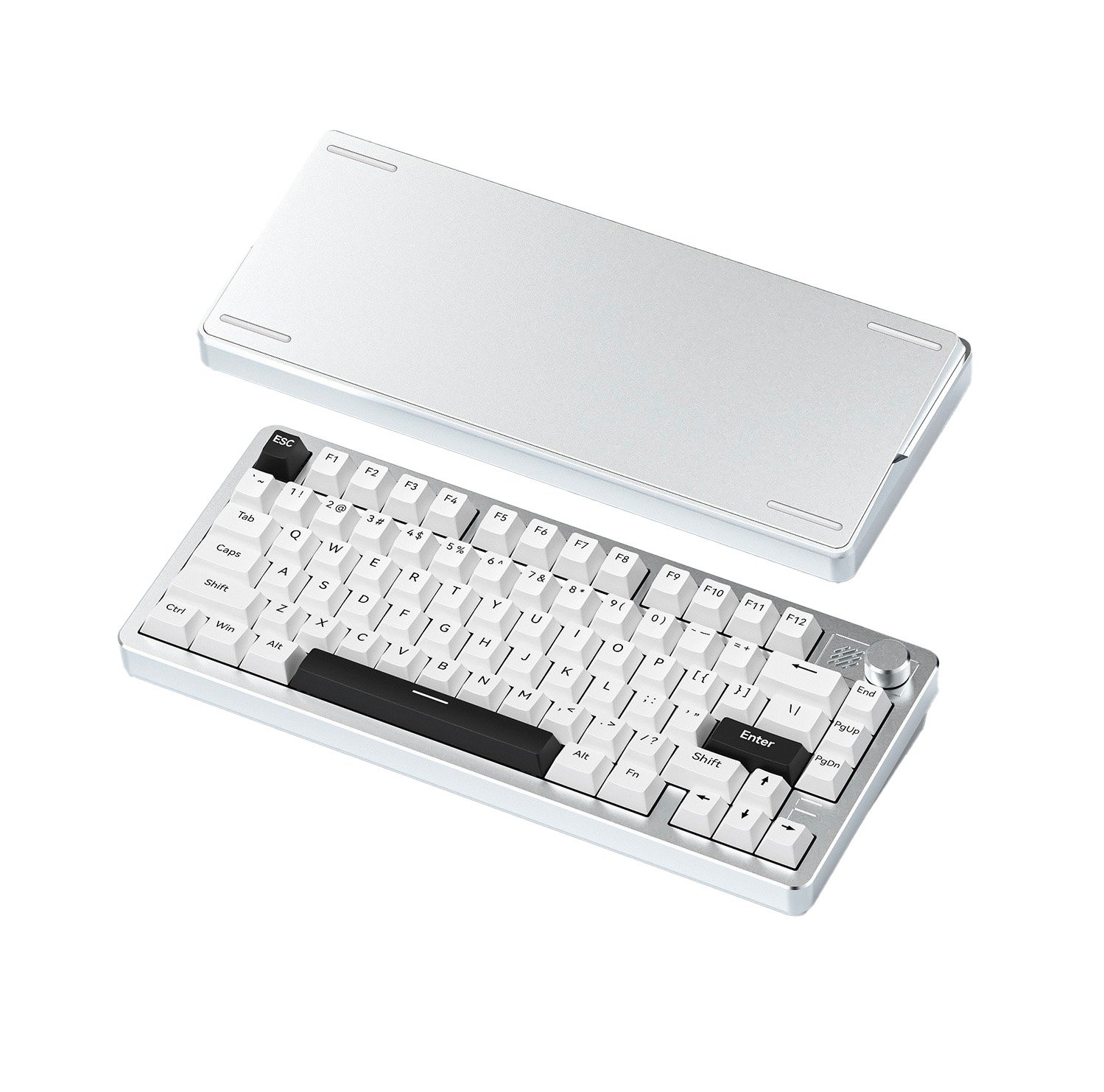 FURYCUBE F75 Wireless 3 Mode Mechanical with Knob Gaming Keyboard Hot Swappable – 【Mercury】