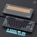 FURYCUBE F75 Wireless 3 Mode Mechanical with Knob Gaming Keyboard Hot Swappable  – 【Titanium】 - Image 3