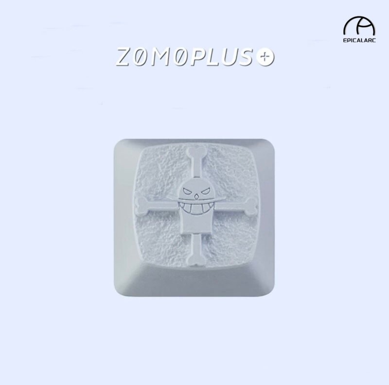 ZOMOPLUS One Piece – White Beard DIY Customized Aluminum Metal Key Cap