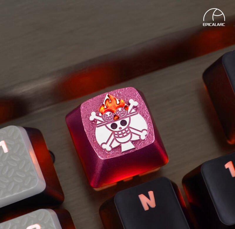 ZOMOPLUS One Piece – Ace DIY Customized Aluminum Metal Key Cap - Image 2