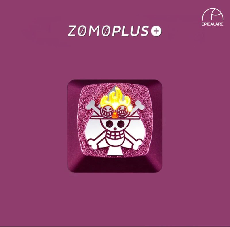 ZOMOPLUS One Piece – Ace DIY Customized Aluminum Metal Key Cap