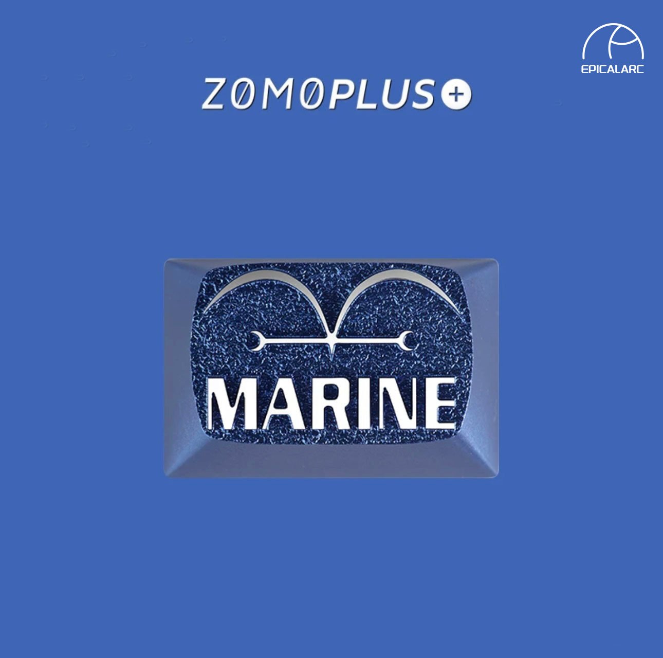 ZOMOPLUS One Piece – Marine DIY Customized Aluminum Metal Key Cap For TAB keys
