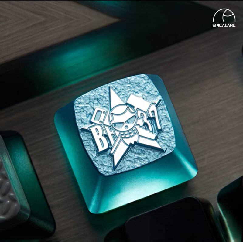 ZOMOPLUS One Piece – Franky DIY Customized Aluminum Metal Key Cap - Image 2
