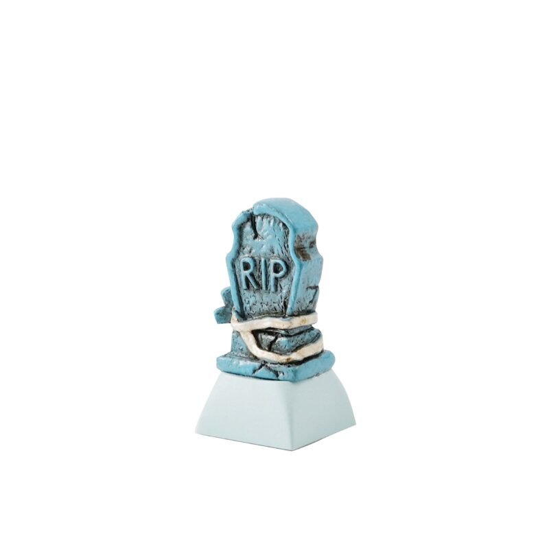 Blue Tombstone Halloween Key Cap