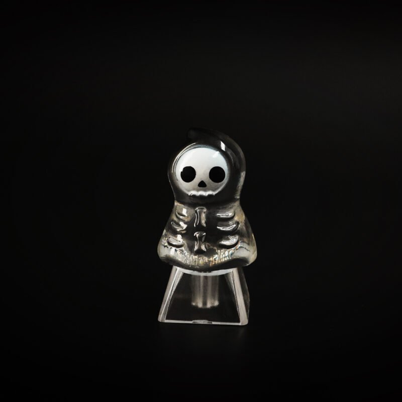 Black Head Transparent Ghost Halloween Key Cap - Image 3