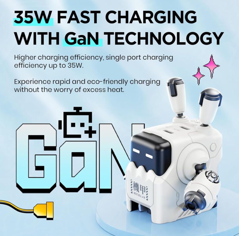 GravaStar 35W USB C Robot Charger White - Image 2