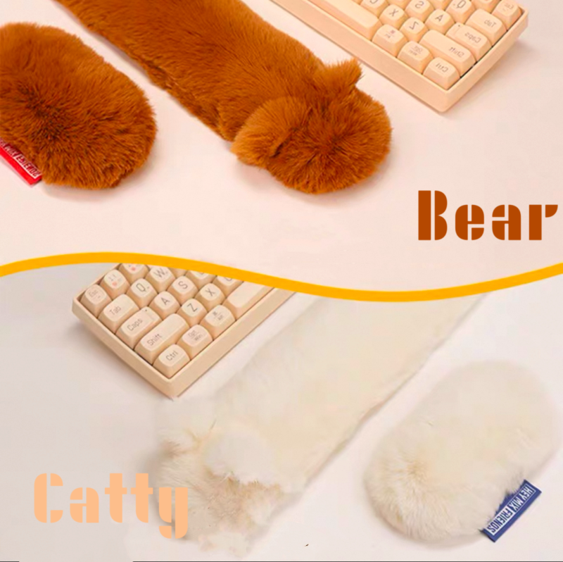Fluffy Wrist Rest Set for Keyboard and Mouse - Rabbit - Image 7